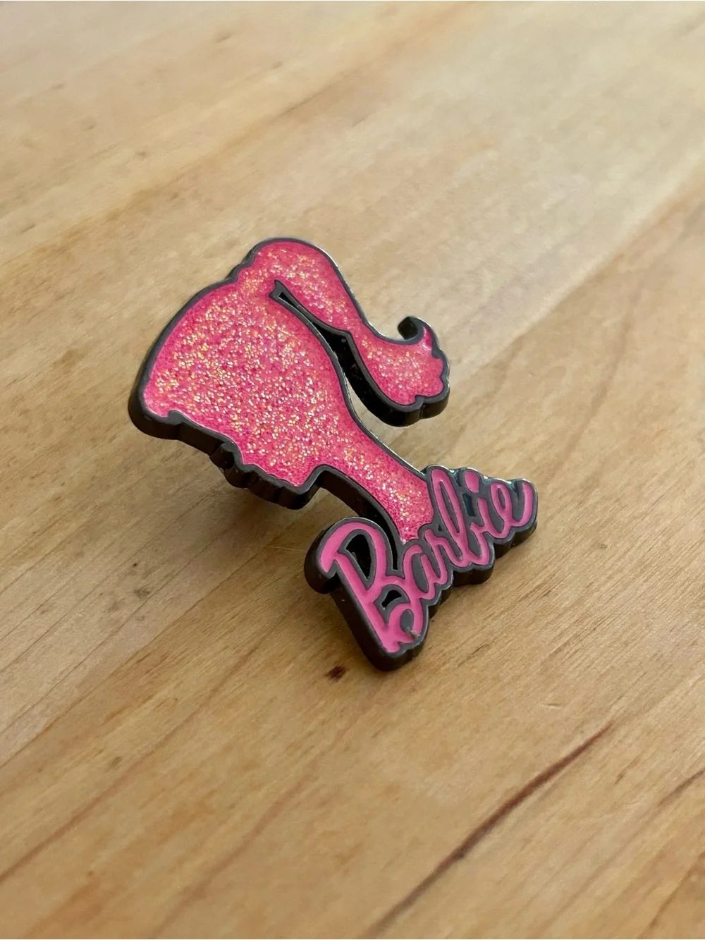Neon Tuesday Barbie Name Silhouette Pin
